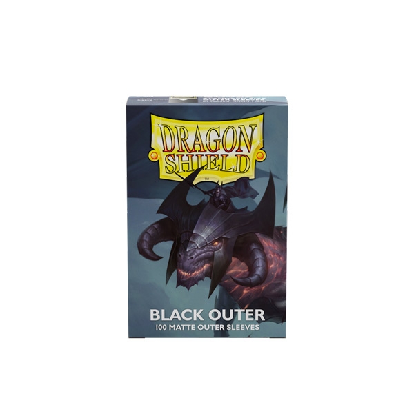 Dragon-Shield-matte-black-outer-standard-size-100-Sleeves